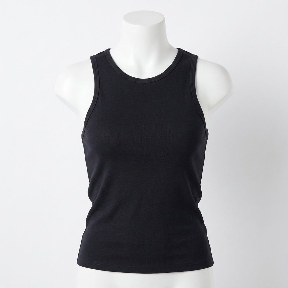 NEW APIECE APART women's savina razor tank top in black